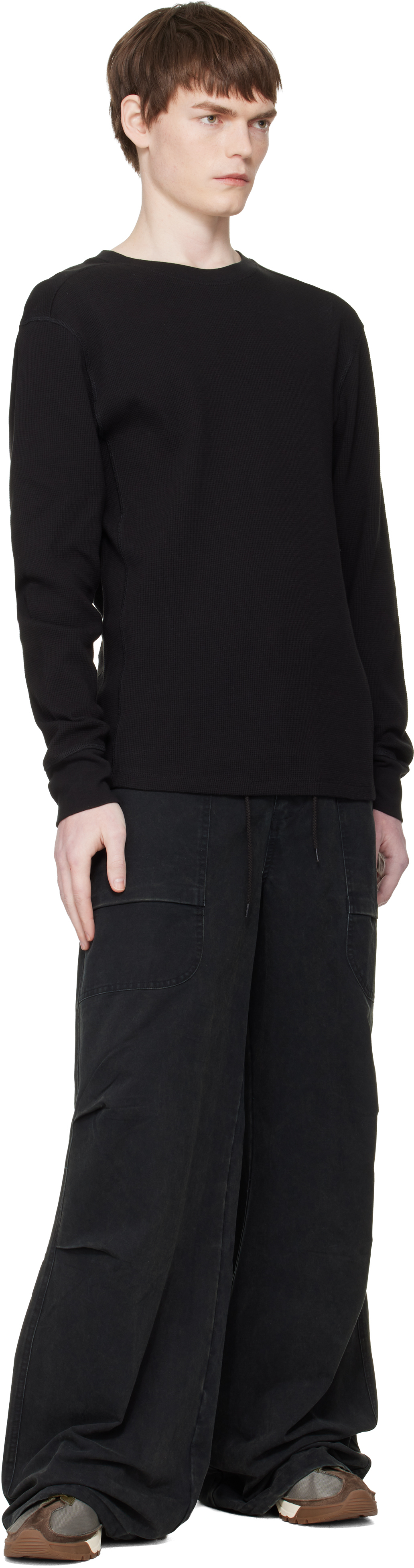Black Thermal Long Sleeve T-shirt