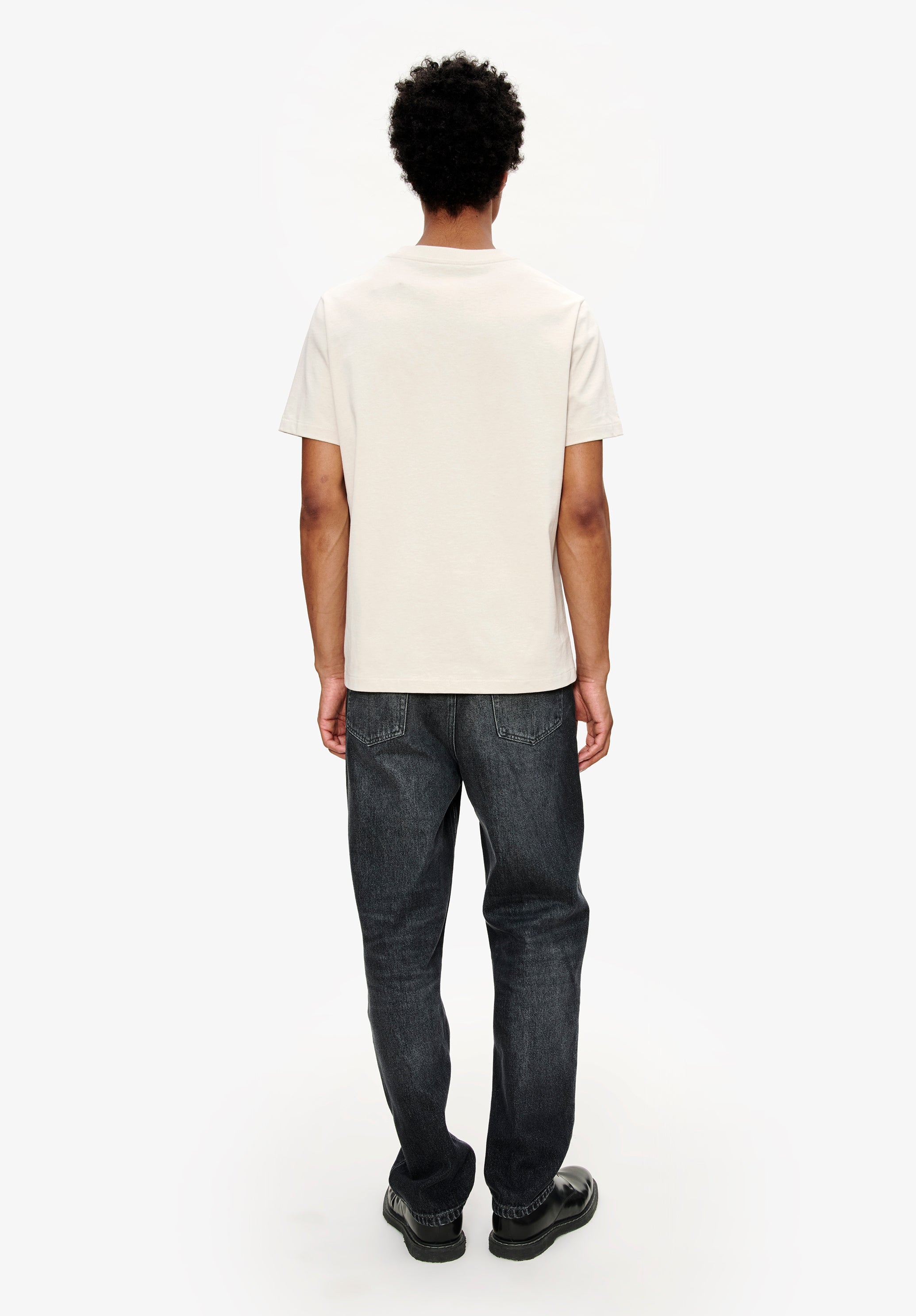 A. P.C. Men's Standard Rue Madame T-shirt Size: Extra Small in Putty grey