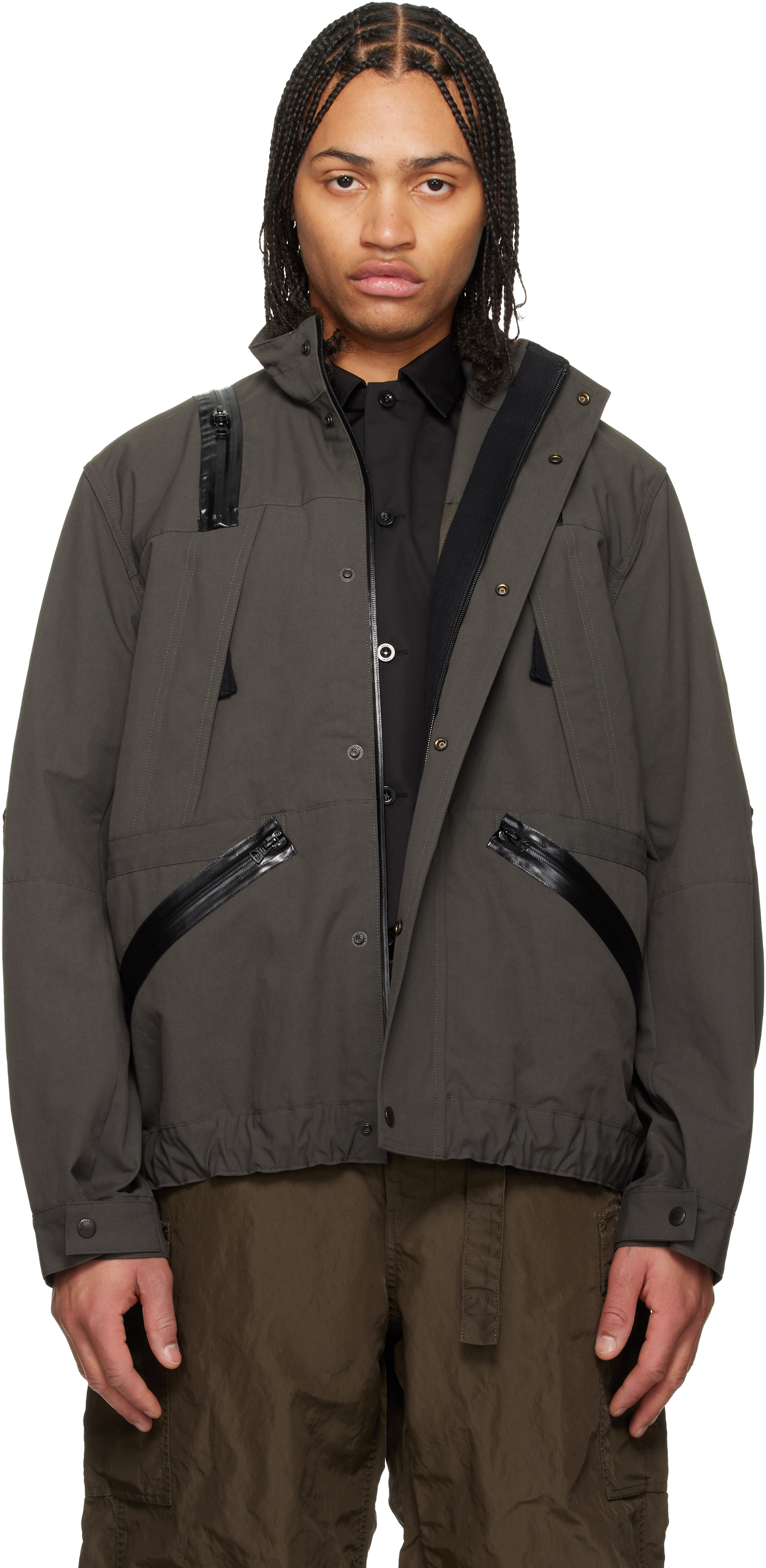 Khaki Weathercloth Blouson Jacket