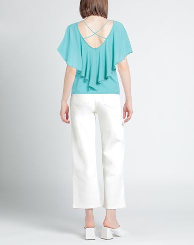 Seventy Venezia Woman Top Turquoise Size XS Cotton, Lyocell, Elastane