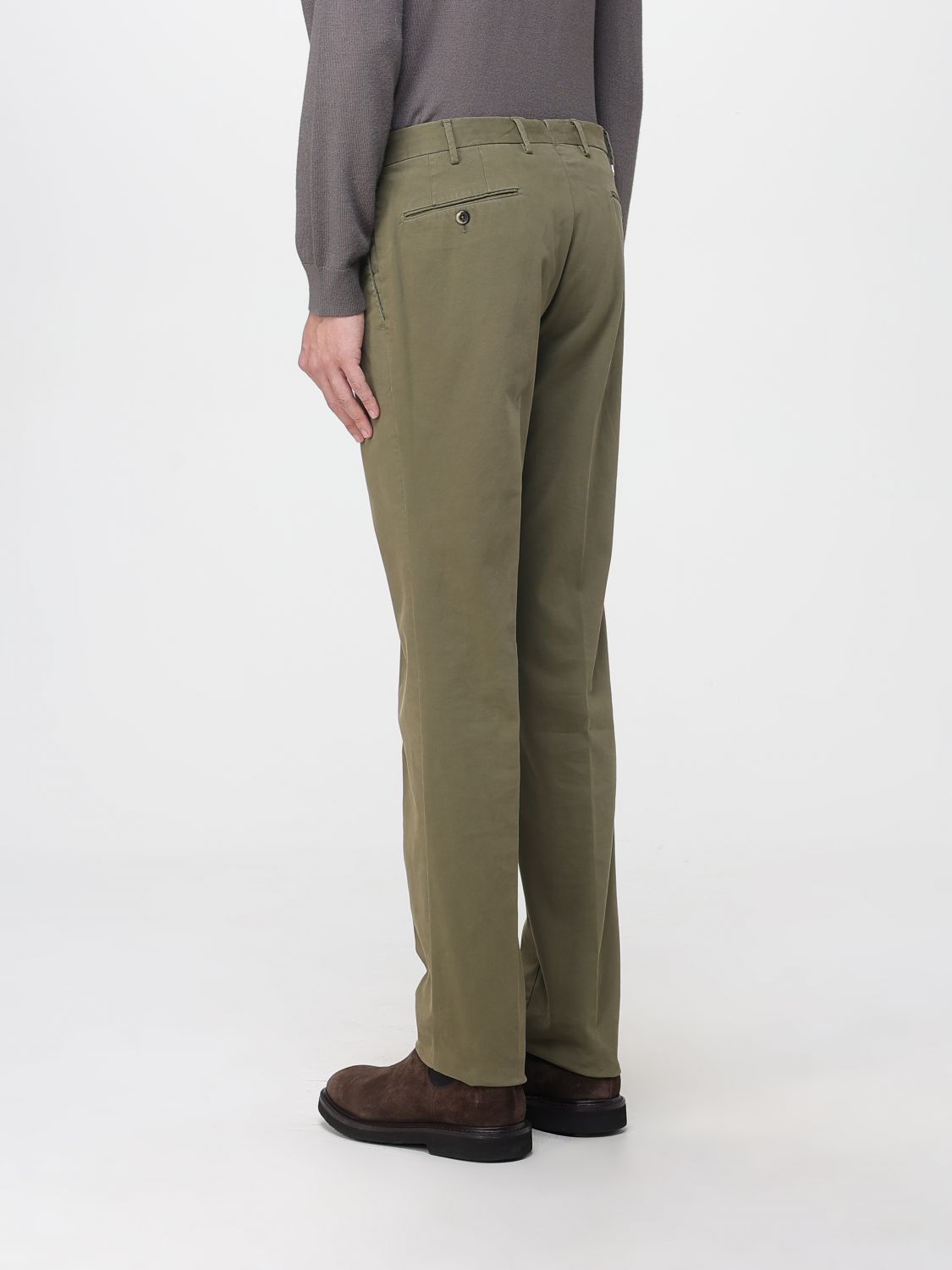 Pants Men color Green
