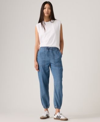 Womens Essential Mid Rise Jogger Pants