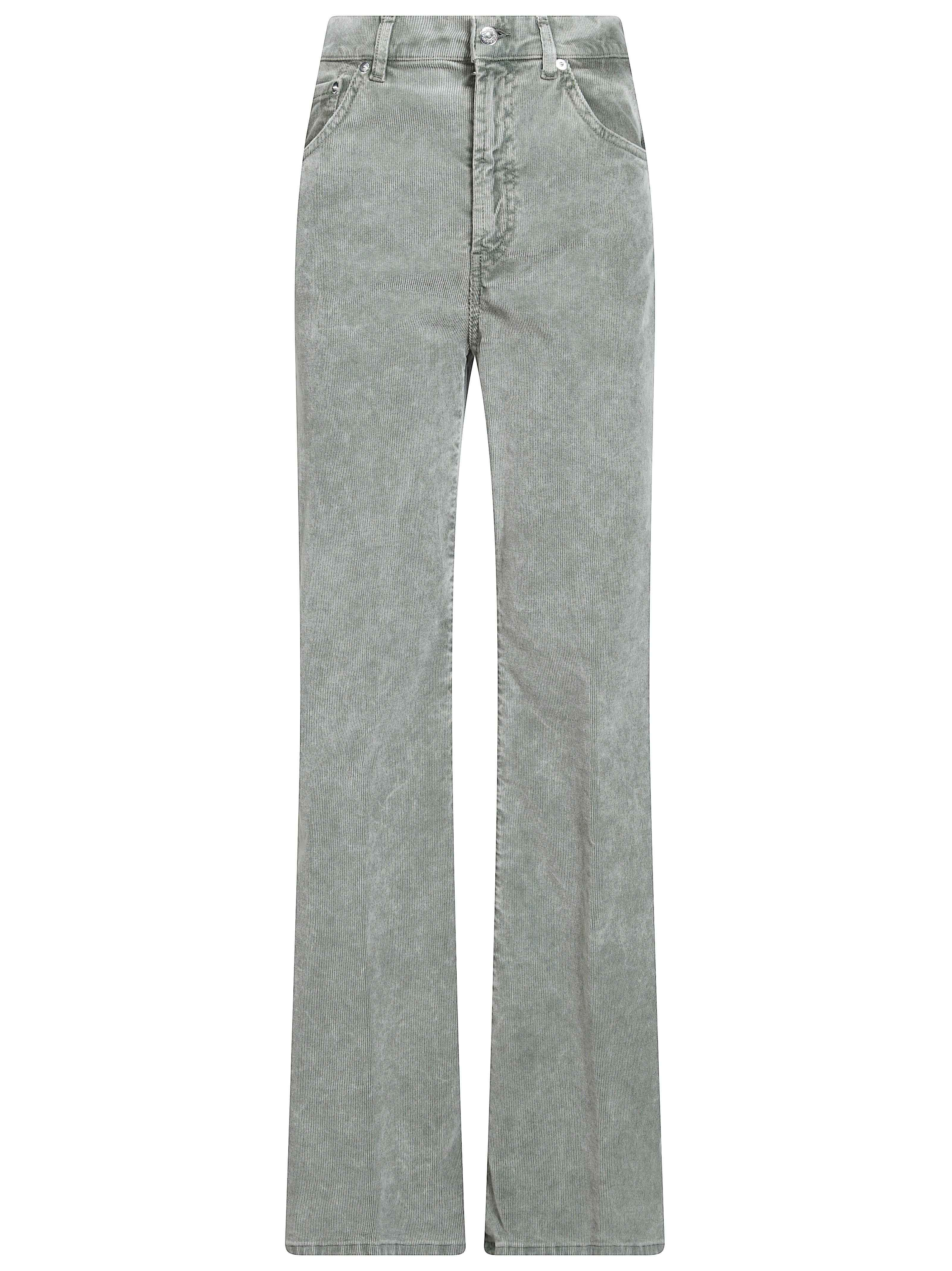 Amber Wide-Leg 5-Pocket Needlecord Jeans