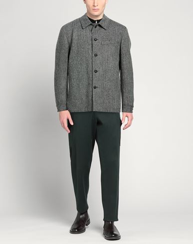 Man Coat Black Size 42 Virgin Wool