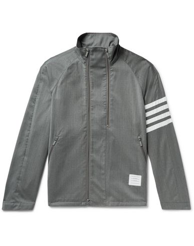Thom Browne Man Jacket Grey Size 0 Wool, Polyester, Cotton