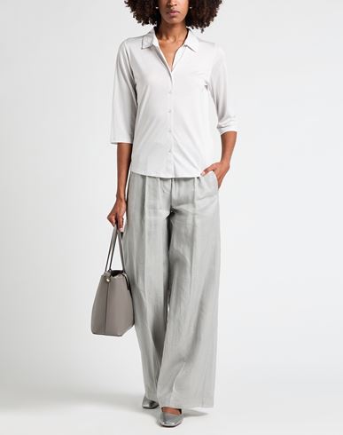 Woman Shirt Light grey Size 1 Silk, Organic cotton
