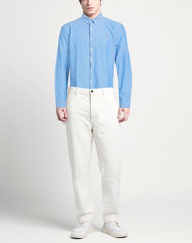Man Shirt Azure Size XXL Organic cotton