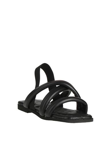 Woman Sandals Black Size 7 Leather