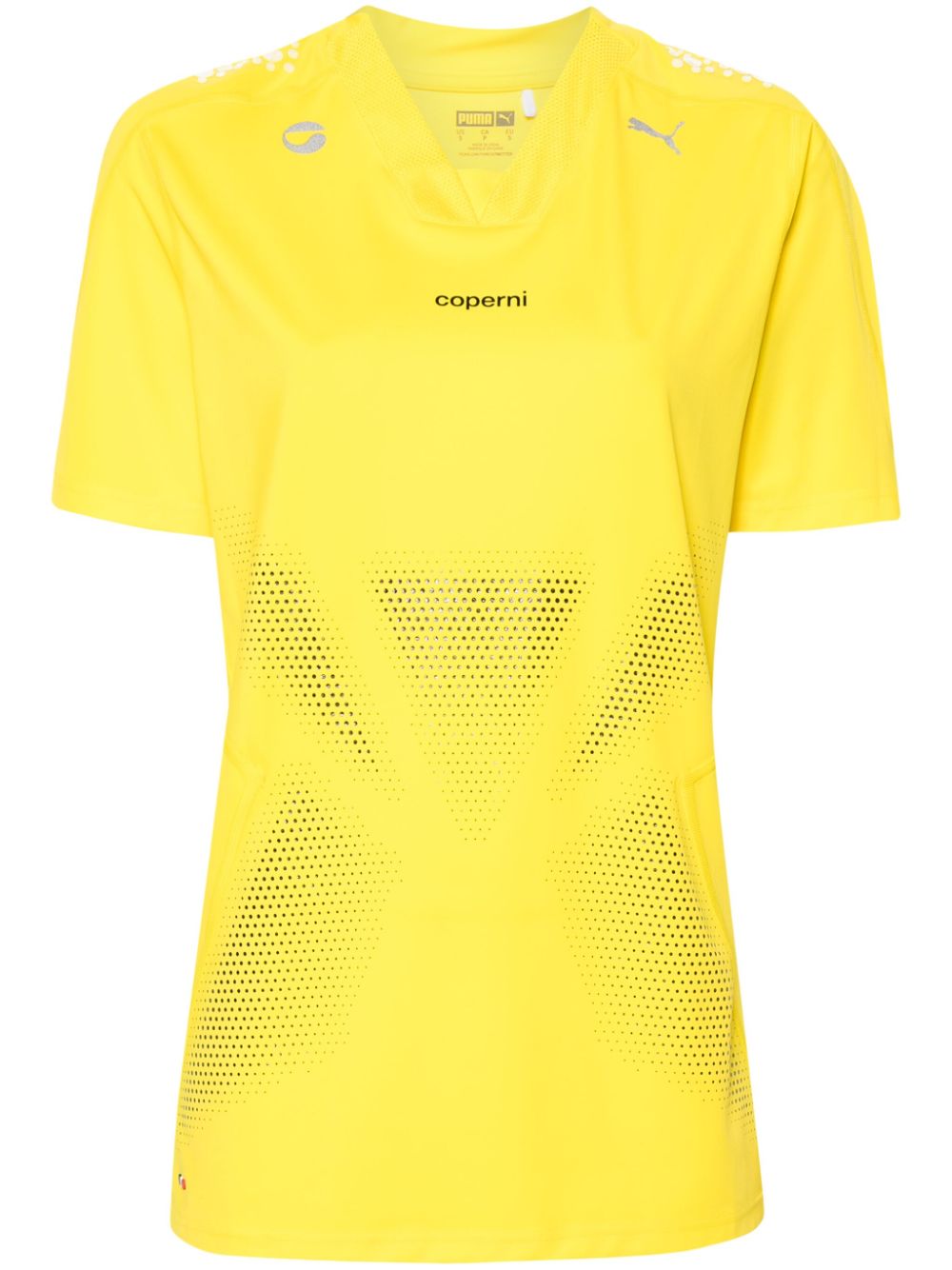 X Puma rubberised-logo T-shirt - Black