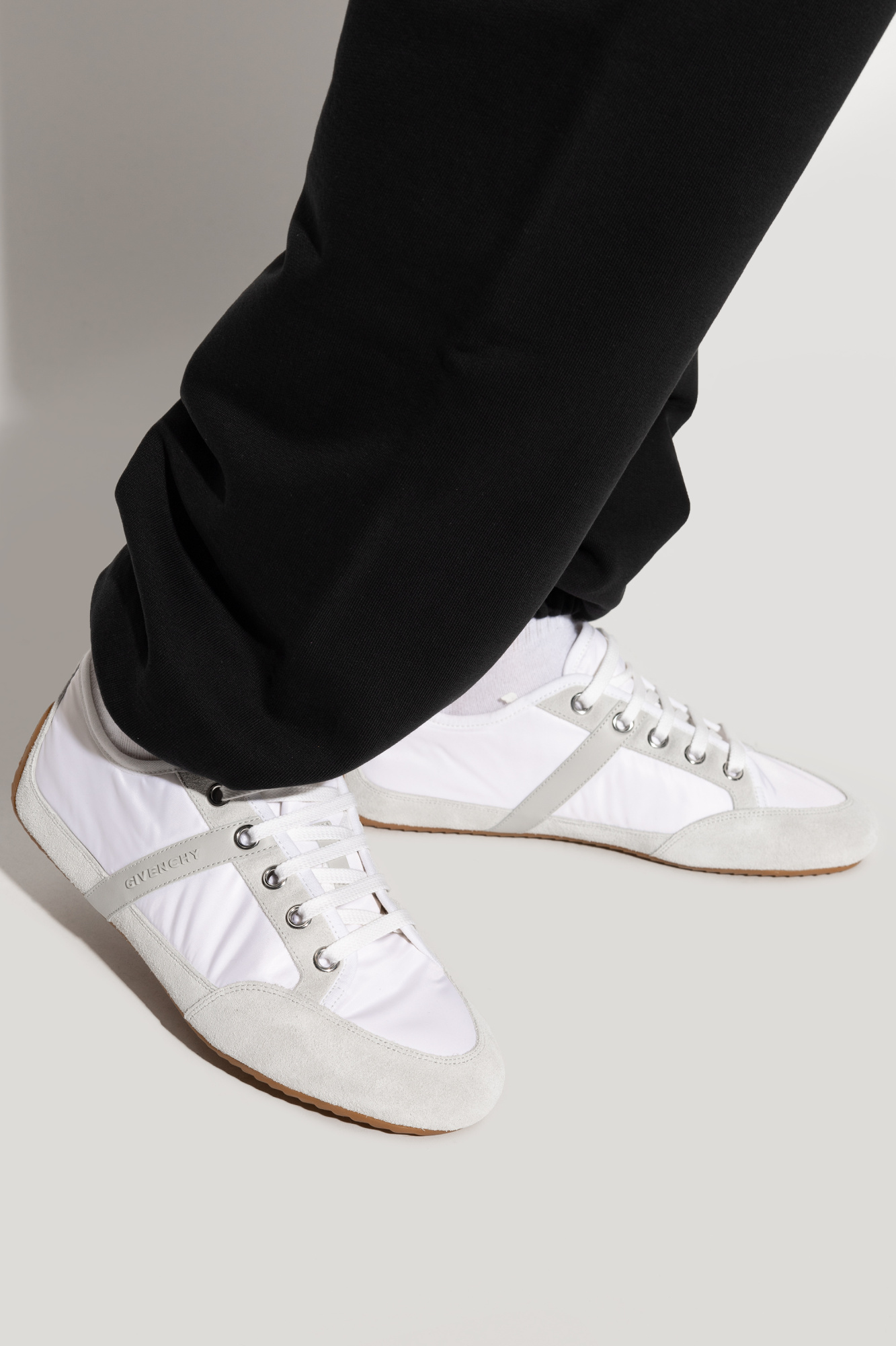 Sports Shoes With Logo, Men's, White