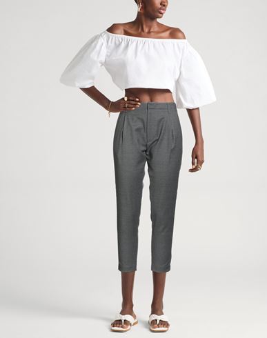 Woman Pants Grey Size 29 Virgin Wool, Elastane