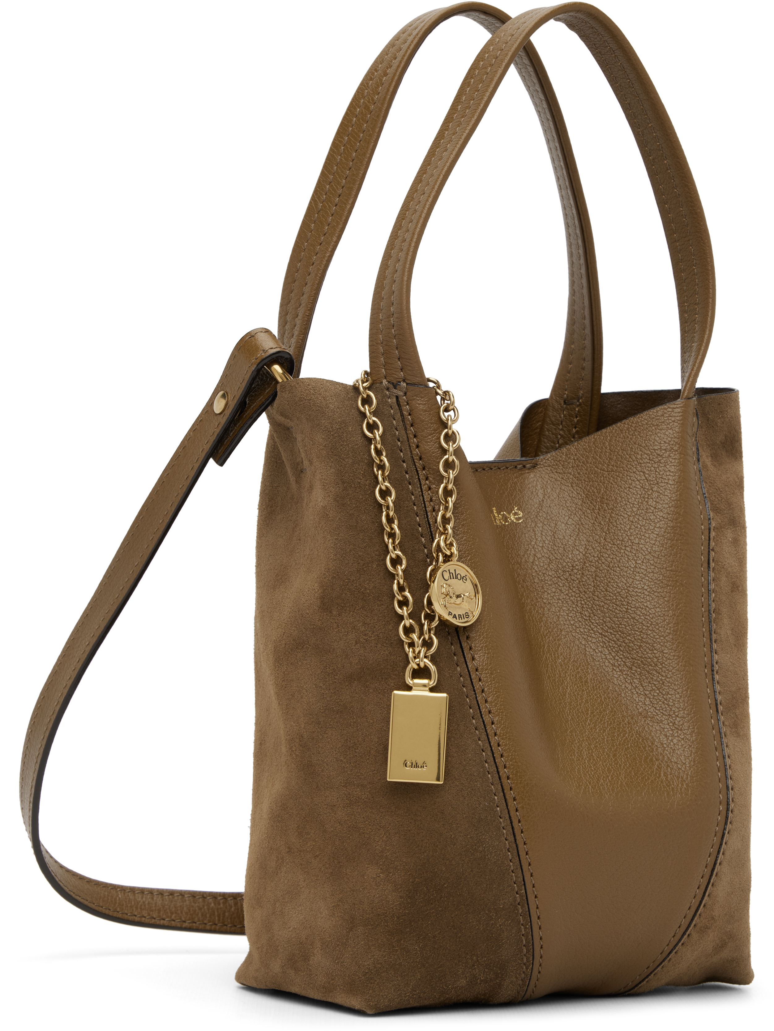 Brown Small 'Spin' Tote