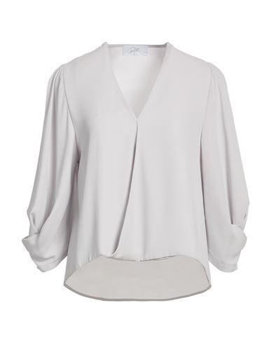 Woman Top Light grey Size 6 Polyester