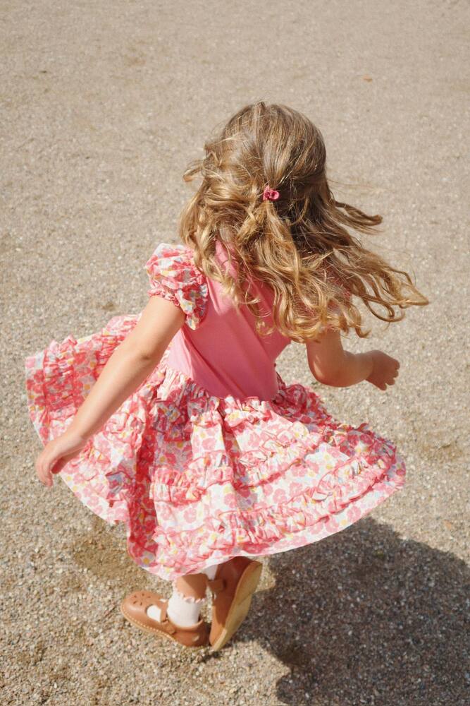 Konges Sløjd Adeline ruffled floral jersey dress