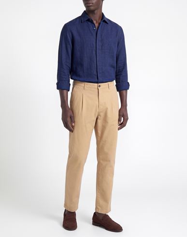 Man Pants Sand Size 38 Cotton, Elastane