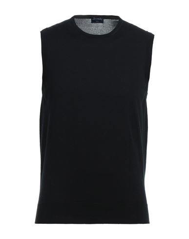 Man Sweater Black Size 44 Cotton