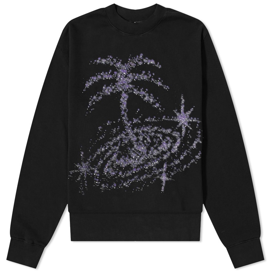 Galaxy glittered jumper - Black