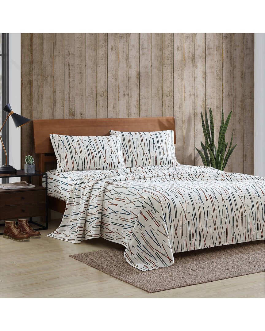 Ski Line 3pc Cotton Flannel Sheet Set