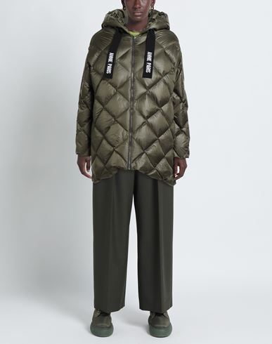 Woman Puffer Military green Size 10 Polyamide