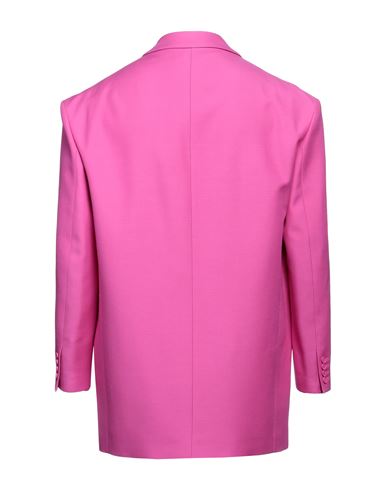 Man Blazer Fuchsia Size 36 Wool, Silk
