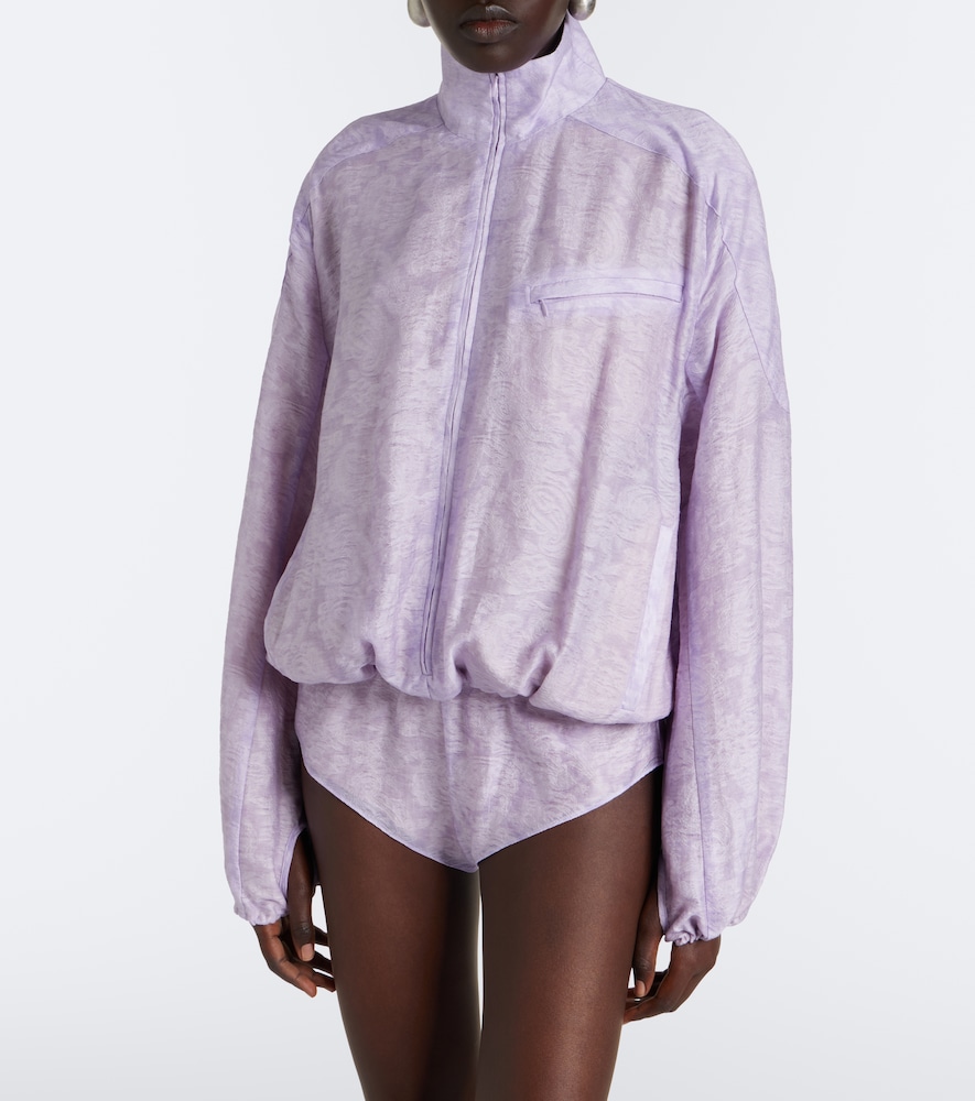 Light Leak jacquard romper