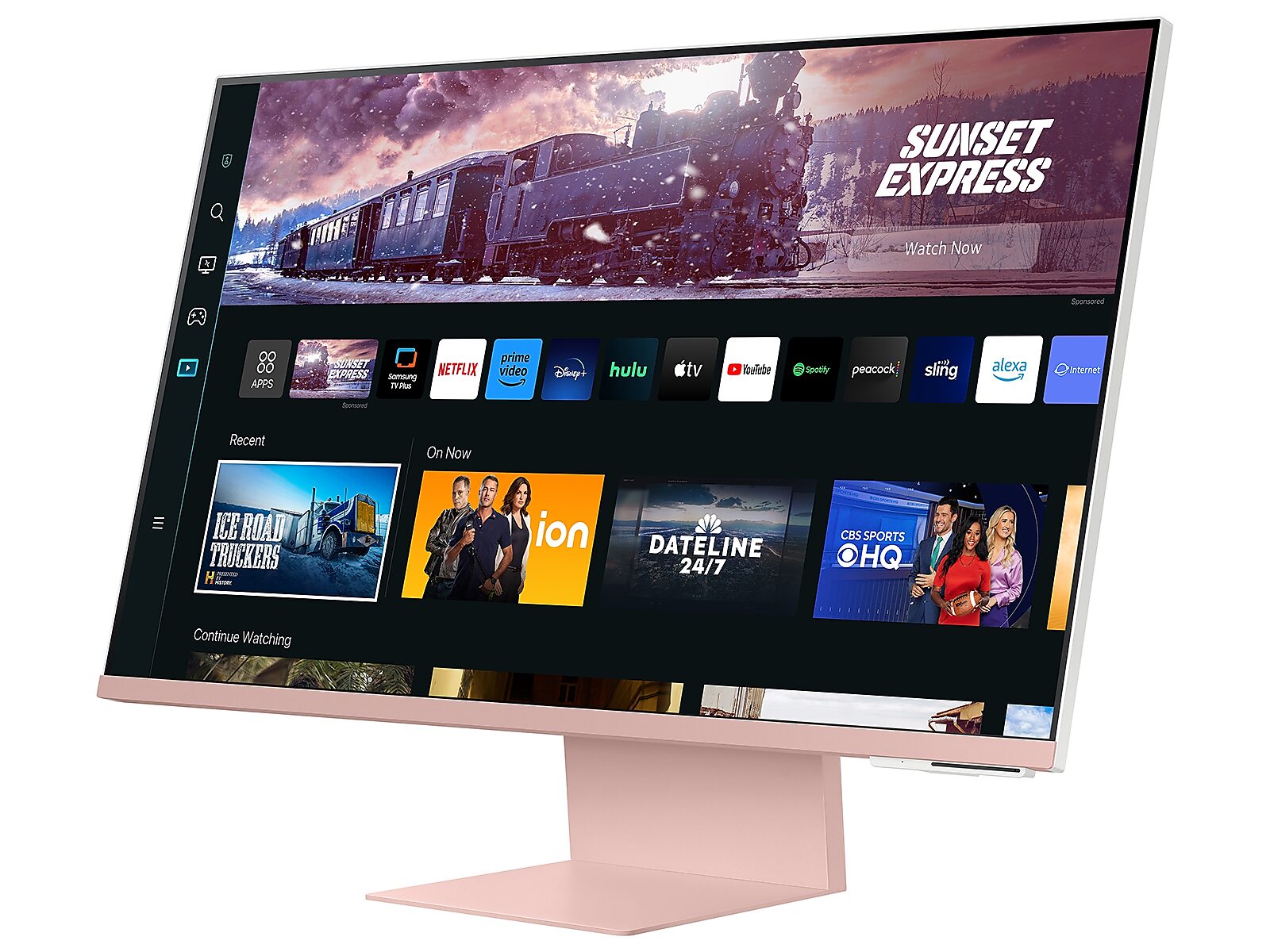 27" M80C Smart Monitor 4K UHD with Streaming TV, USB-C Ergonomic Stand and SlimFit Camera in sunset pink(LS27CM80PUNXZA)