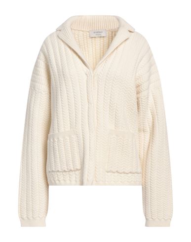 Sportmax Woman Cardigan Cream Size L Wool, Polyamide