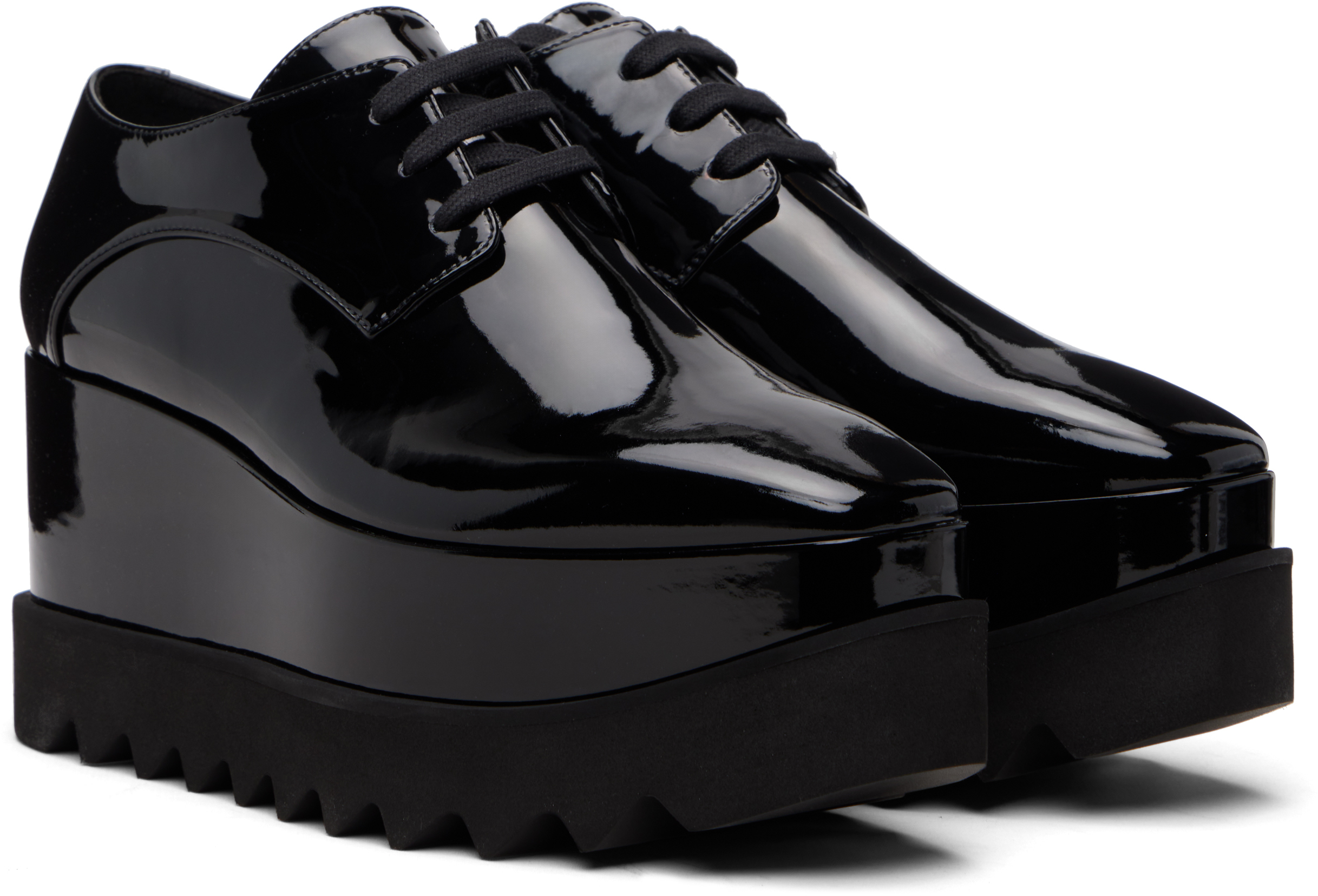 Black Limited Edition Elyse Monochrome Platform Derbys