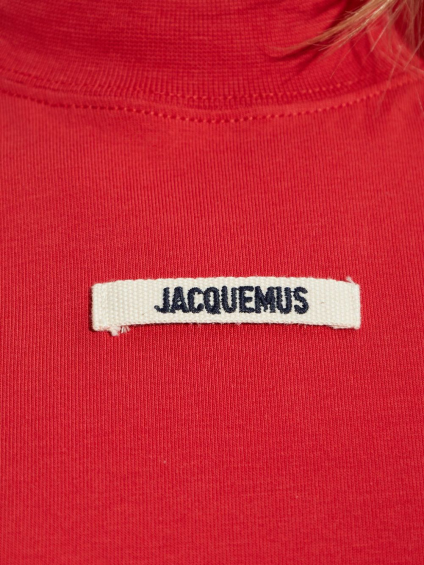 Logo-tag short-sleeve T-shirt - Red
