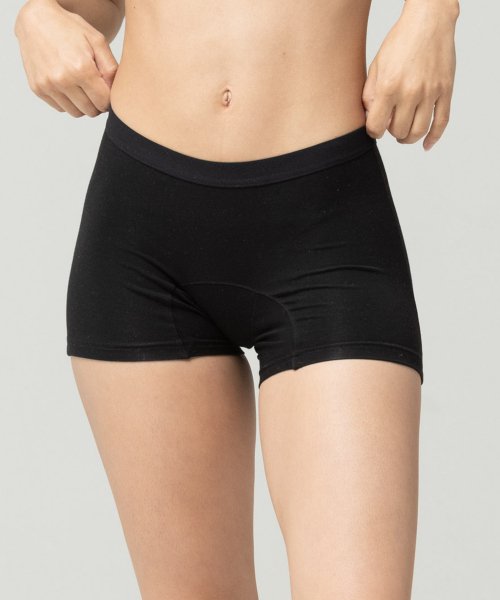 Women's Organic Cotton Bamboo No-Liner Boxer Briefs