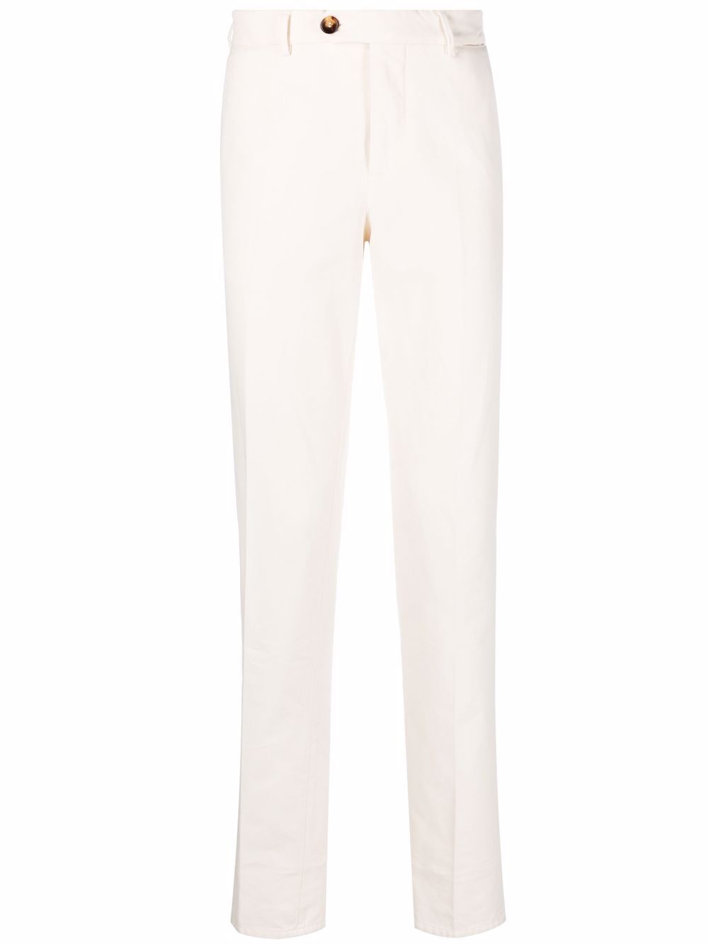 Straight-leg cotton trousers
