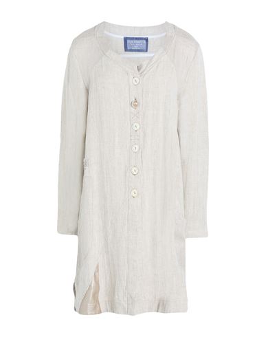 Woman Overcoat & Trench Coat Beige Size M Linen, Rayon, Polyurethane