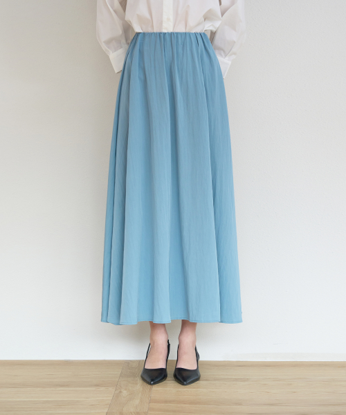 Inbanding Flare Long Skirt