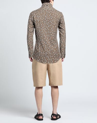 Man Shirt Brown Size 15 ¾ Viscose, Cotton