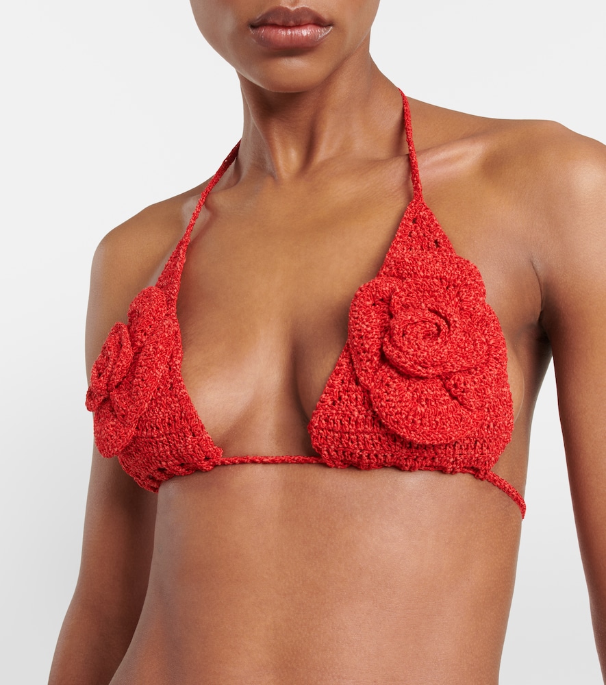 Knit bikini top