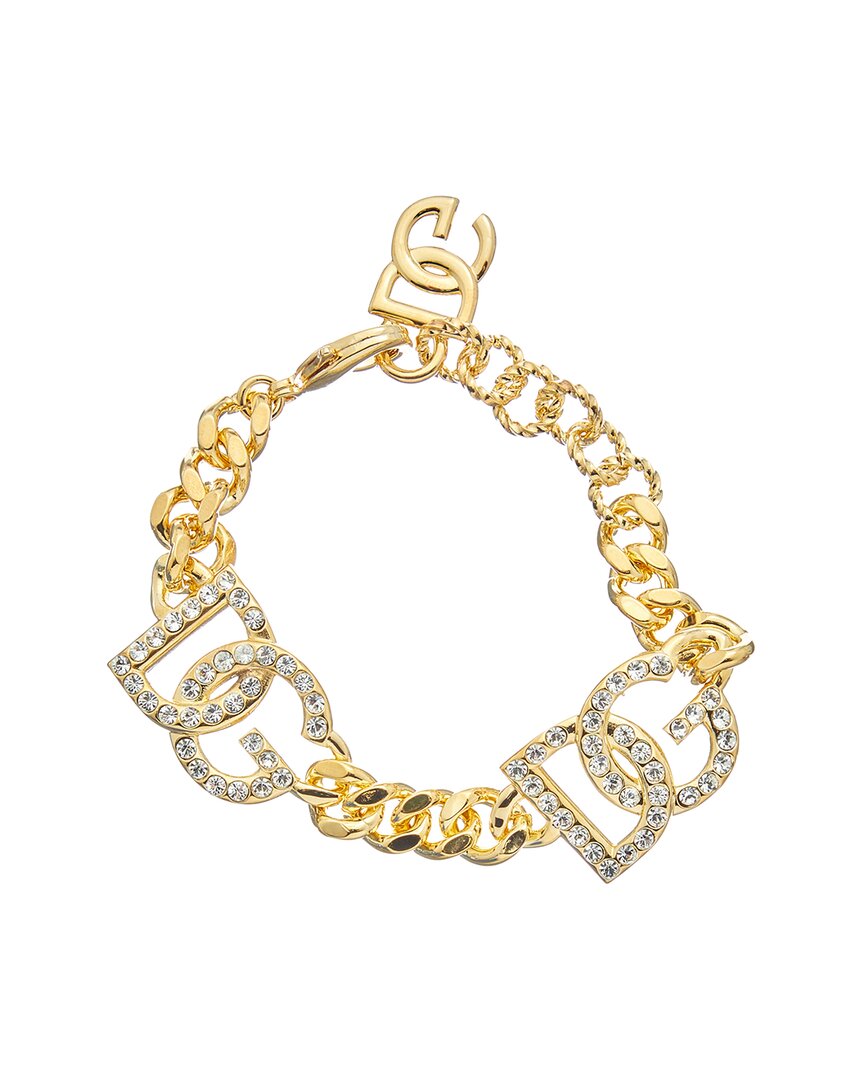 돌체앤가바나 여성 Crystal Link Chain Bracelet