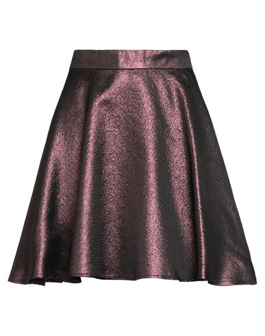 Woman Mini skirt Plum Size 0 Polyester, Acetate, Viscose, Textile fibers