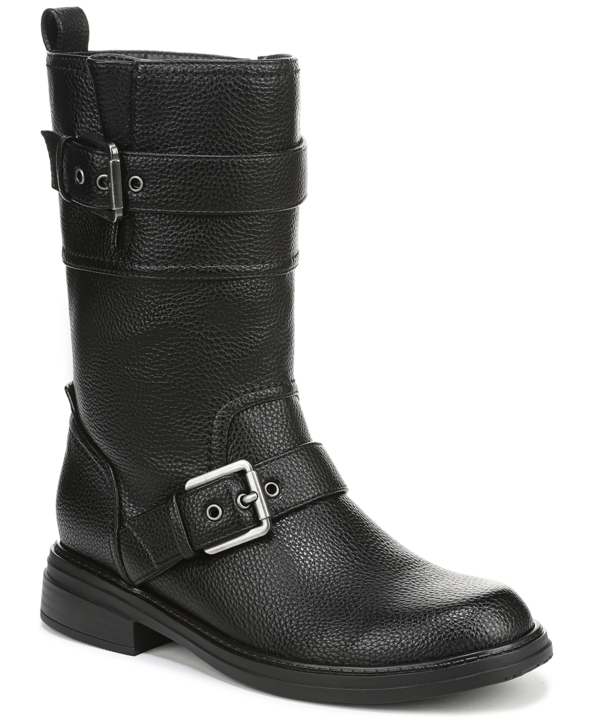 Women's Latoya Mid-Shaft Moto Boots - Black