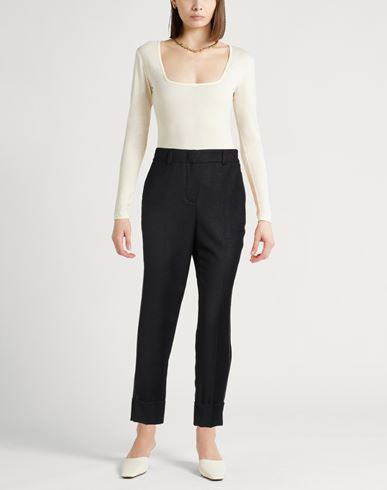 Woman Pants Midnight blue Size 0 Virgin Wool, Polyamide, Metallic fiber