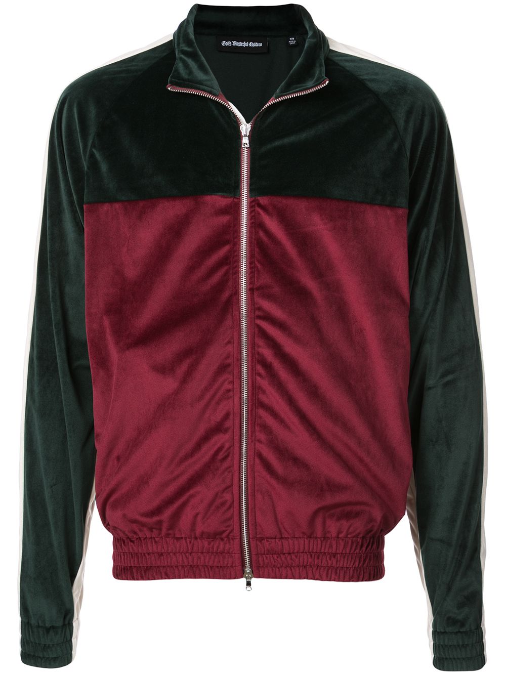 Varsity zip-up jacket - Red
