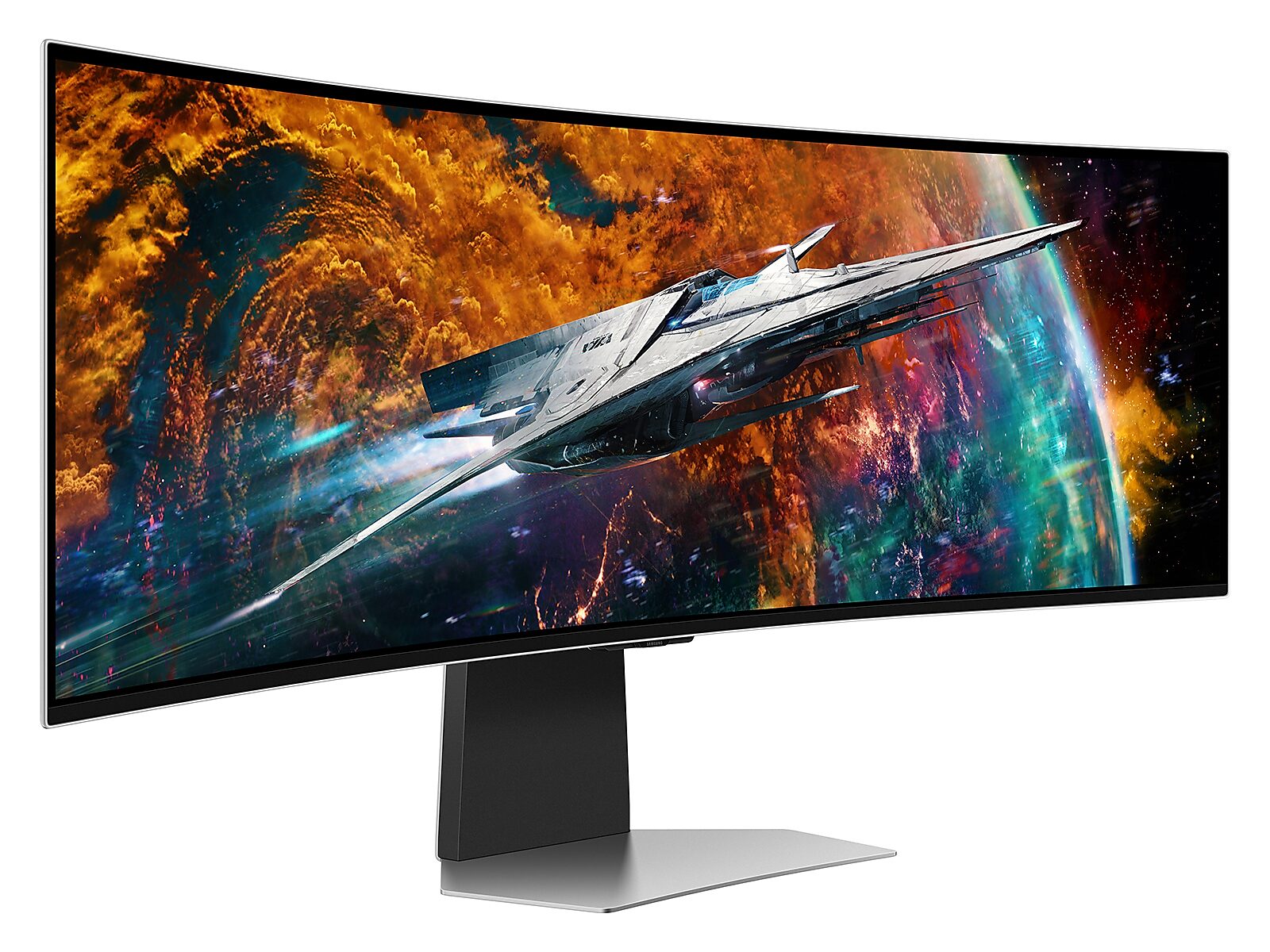 49" Odyssey OLED G9 in silver (G95SC) DQHD 240Hz 0.03ms G-Sync Compatible Curved Smart Gaming Monitor(LS49CG954SNXZA)
