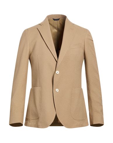 Man Blazer Sand Size 38 Virgin Wool, Elastane
