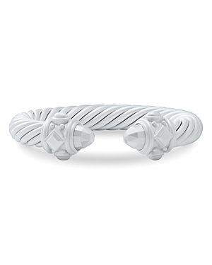 Metallic White Aluminum Cable Collection Renaissance Cuff Bracelet - 100% Exclusive