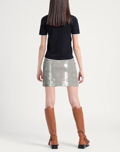 Woman Mini skirt Black Size 6 Viscose, Polyester, Elastane