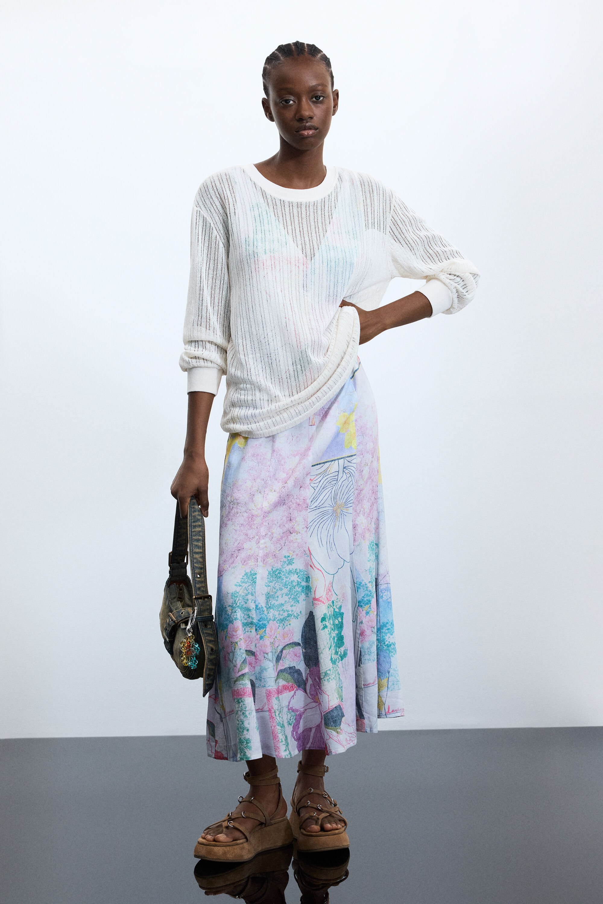 Printed Long-Sleeve Dre