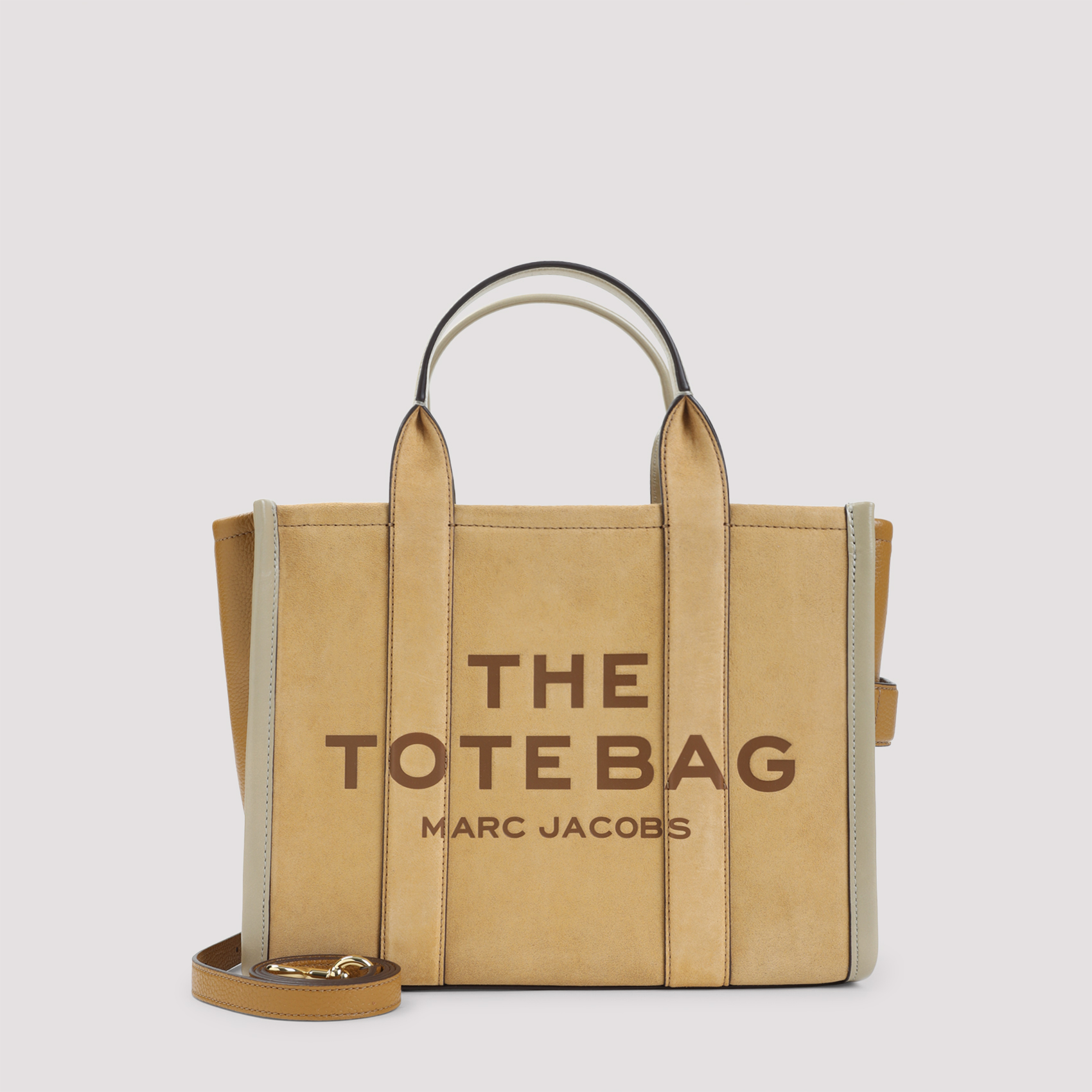 The Medium Tote Bag Nude & Neutrals Suede Leather - Women