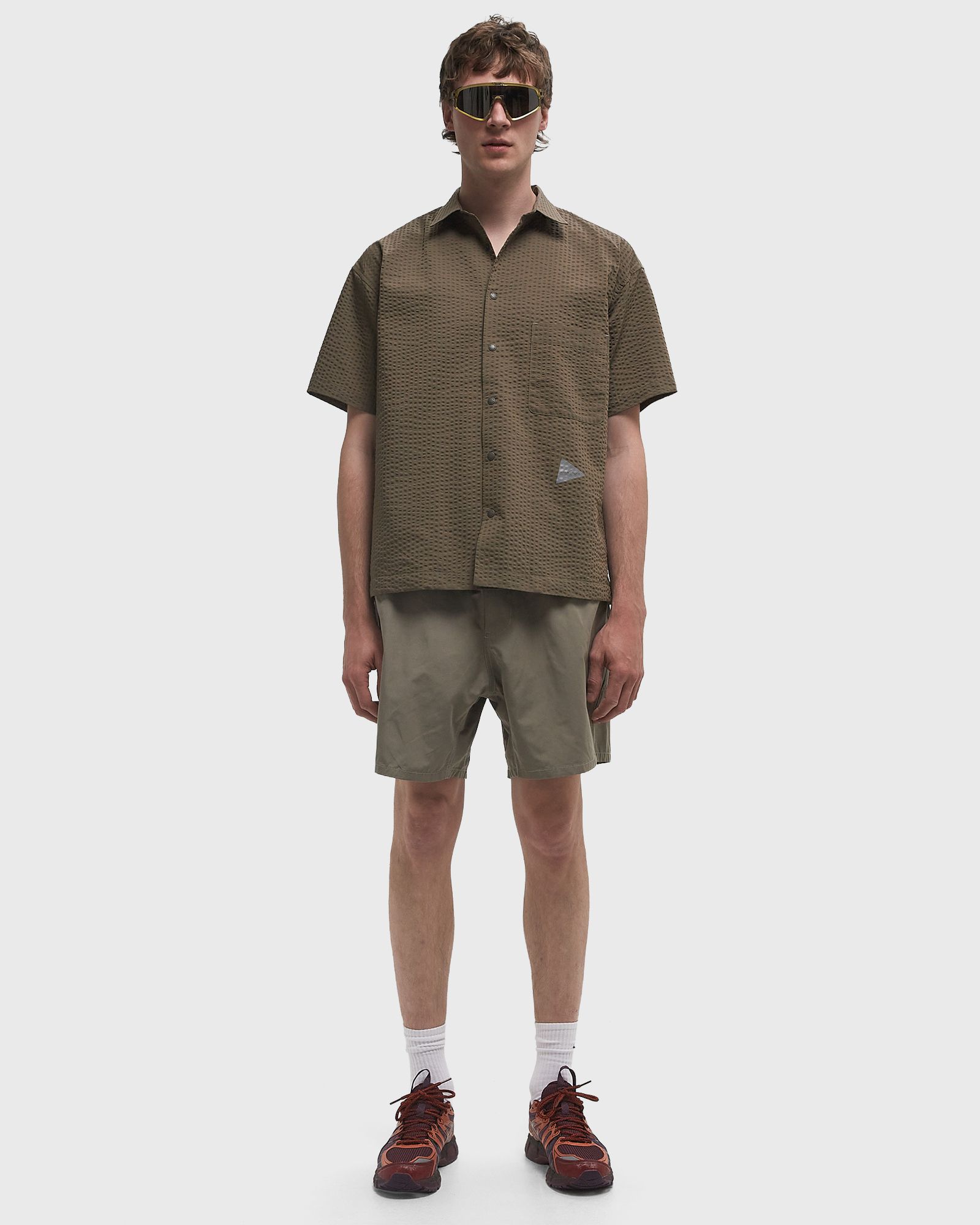 DRY SOFT SEESUCKER SS SHIRT beige male Shortsleeves now available at BSTN