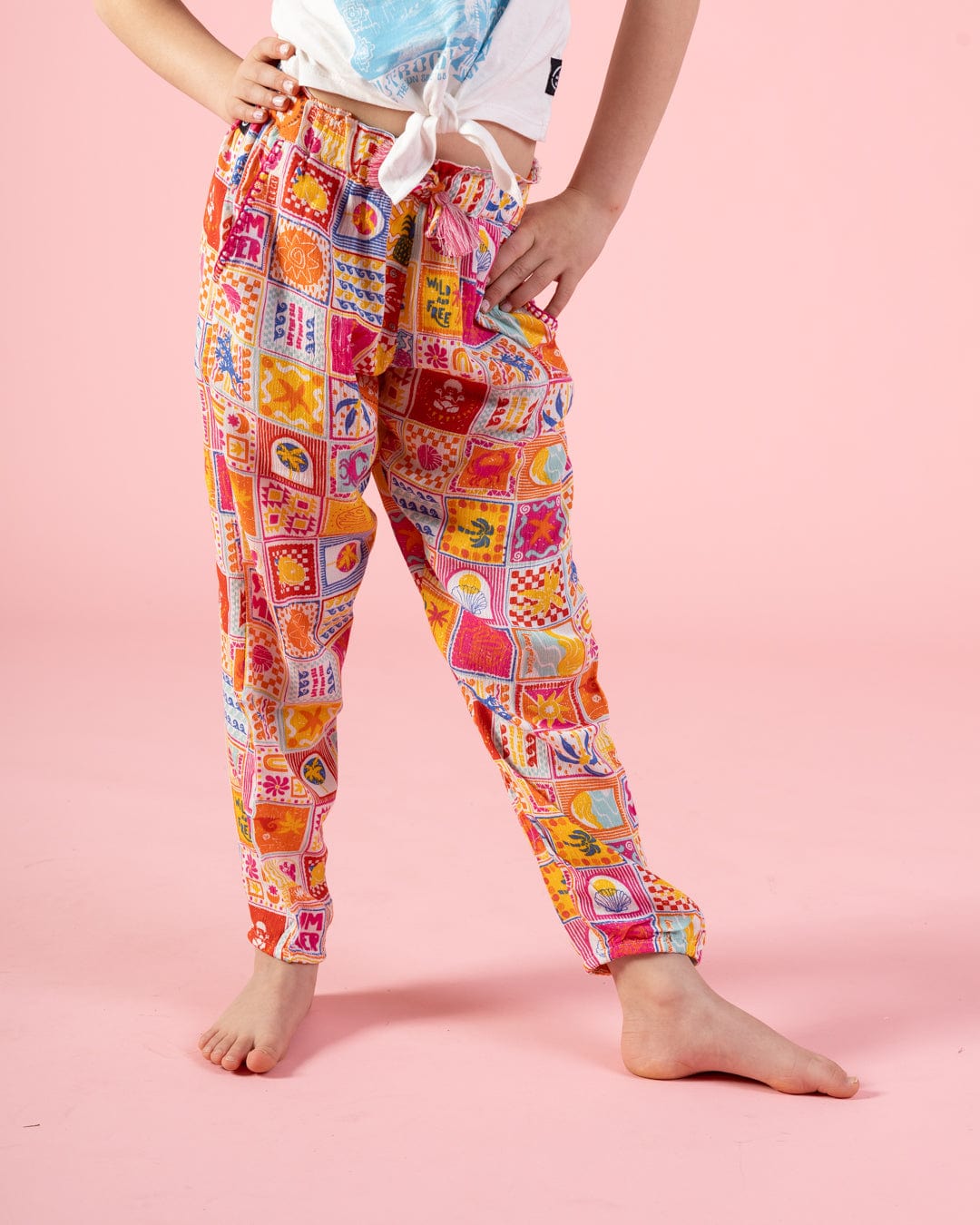 Saltrock Tiles Kids Trousers in Multi - : 9-10 Year