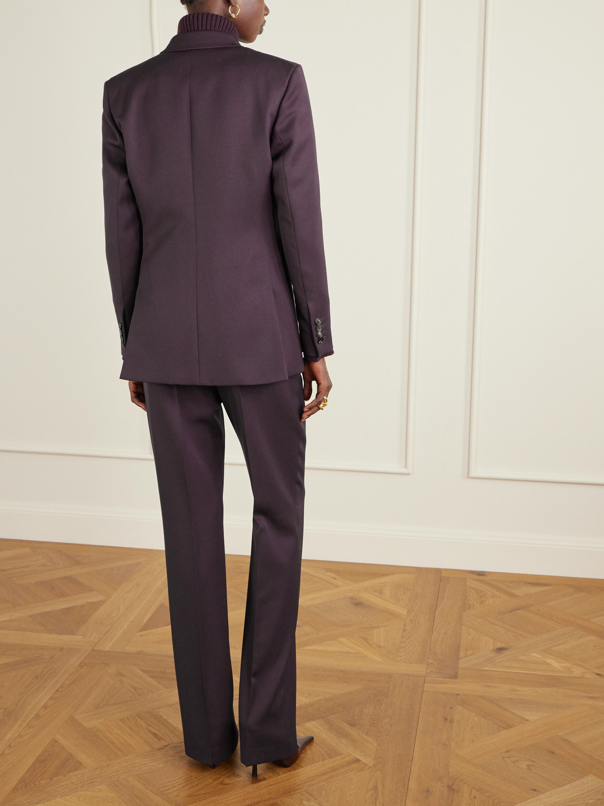 Fini Wool Blazer - Purple