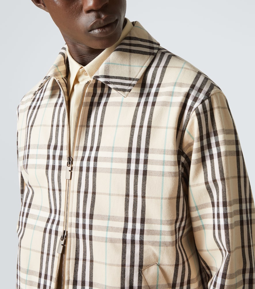 Check cotton jacket